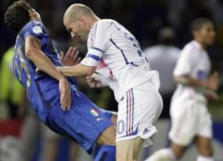 Zidan’ın “orantısız beden dili” adını verdiğim kafa vuruşu..